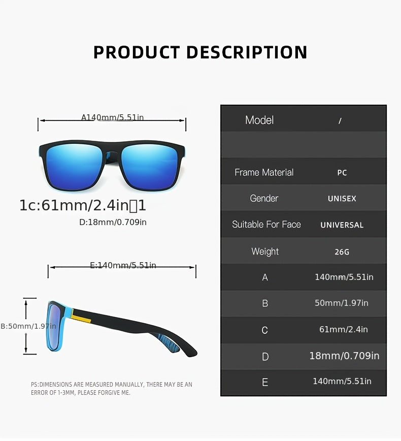 Óculos de grau quadrados retrô clássico, Antirreflexo, armação completa, lentes azul-gelo, estampa preta,design elegante e durável | Óculos estilo retrô