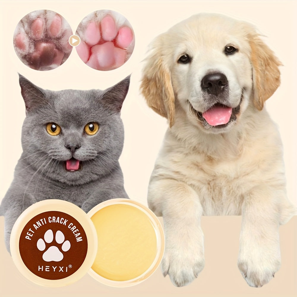 Creme hidratante para patas e focinho de animais de estimação HEYXI, 20g, creme suave e macio para cães, rápida absorção, proteção contra calor e superfícies quentes de estradas, uso universal, cuidado em todas as es