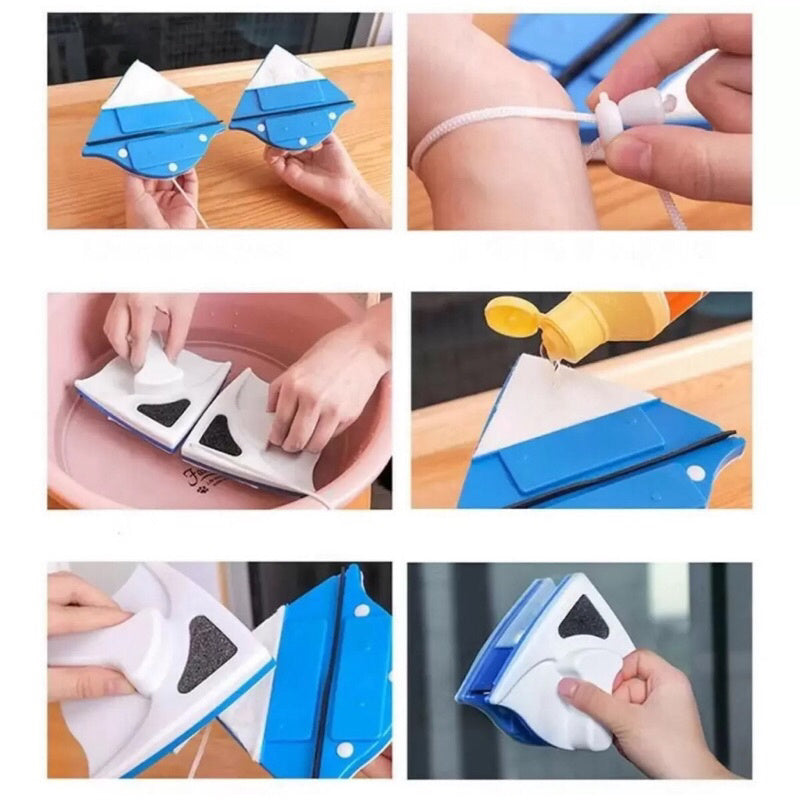 Limpador Magnético para Limpeza de Janelas de Aquário