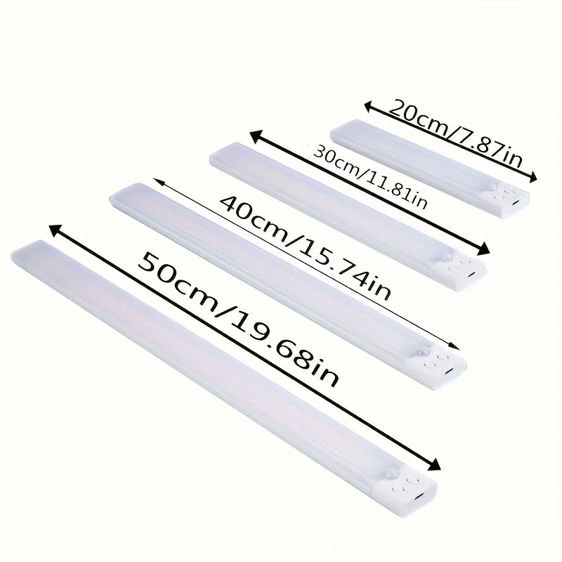 Conjunto de 2 luminárias inteligentes LED recarregáveis via USB com sensor de movimento
