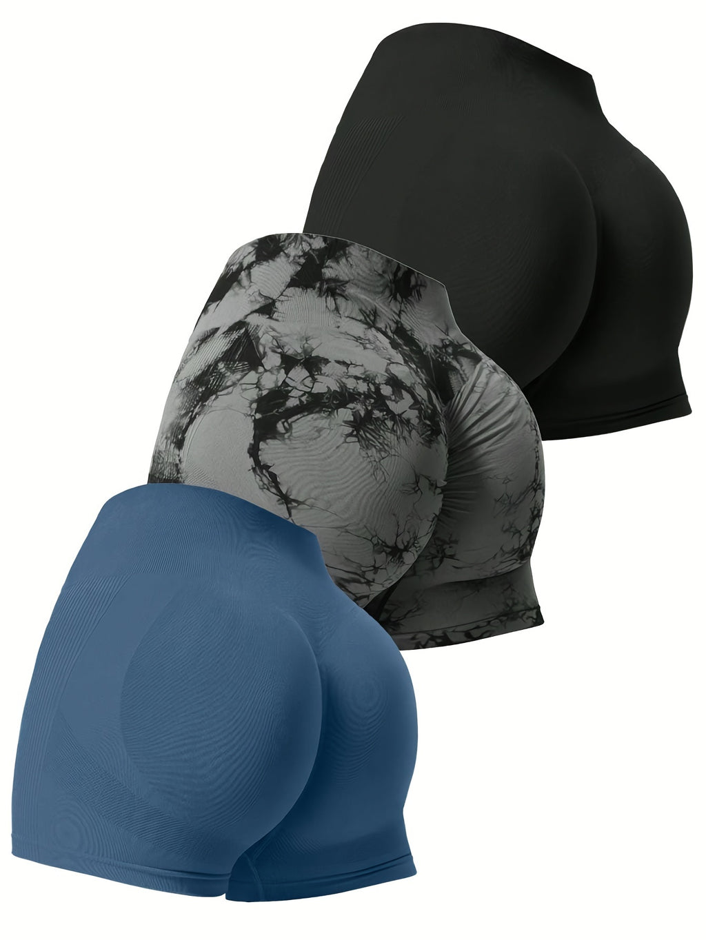 Conjunto de 3 peças de shorts