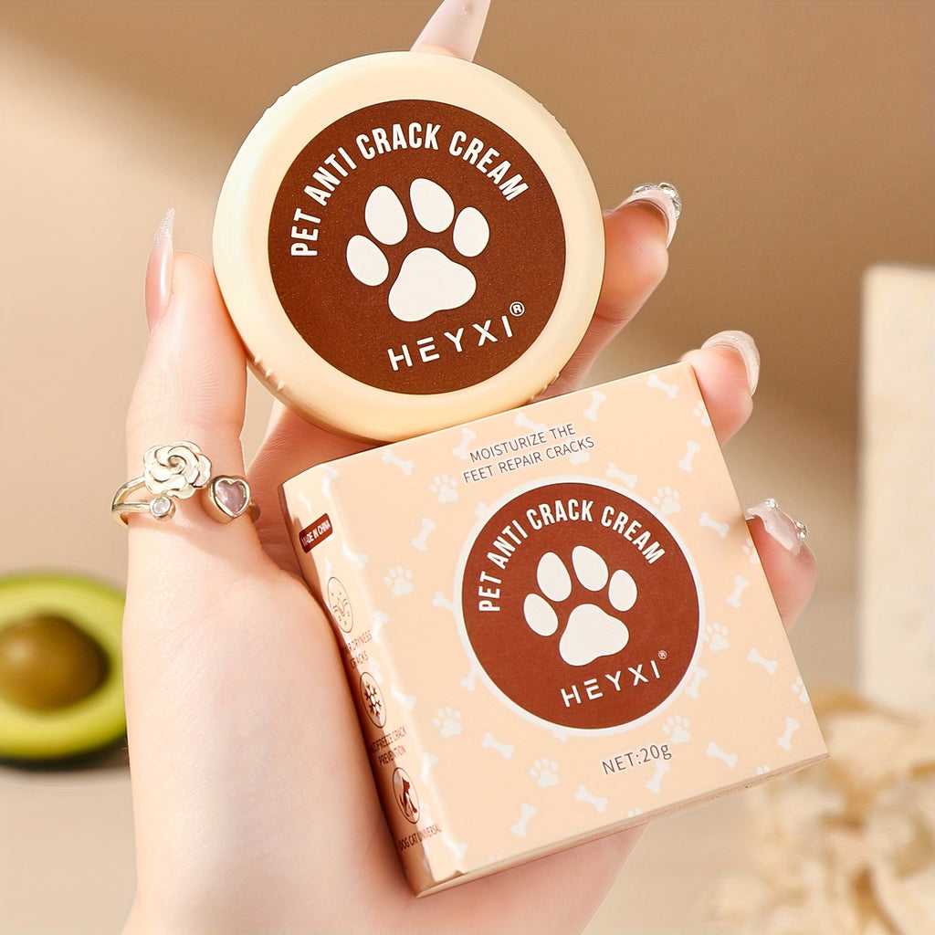 Creme hidratante para patas e focinho de animais de estimação HEYXI, 20g, creme suave e macio para cães, rápida absorção, proteção contra calor e superfícies quentes de estradas, uso universal, cuidado em todas as es