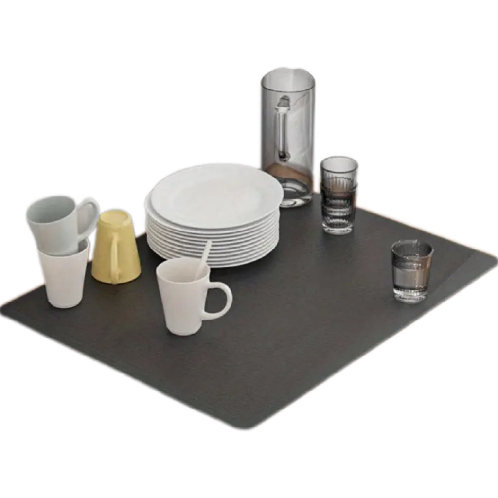 Tapete de secagem de cozinha antiderrapante, superabsorvente e de secagem rápida para copos.