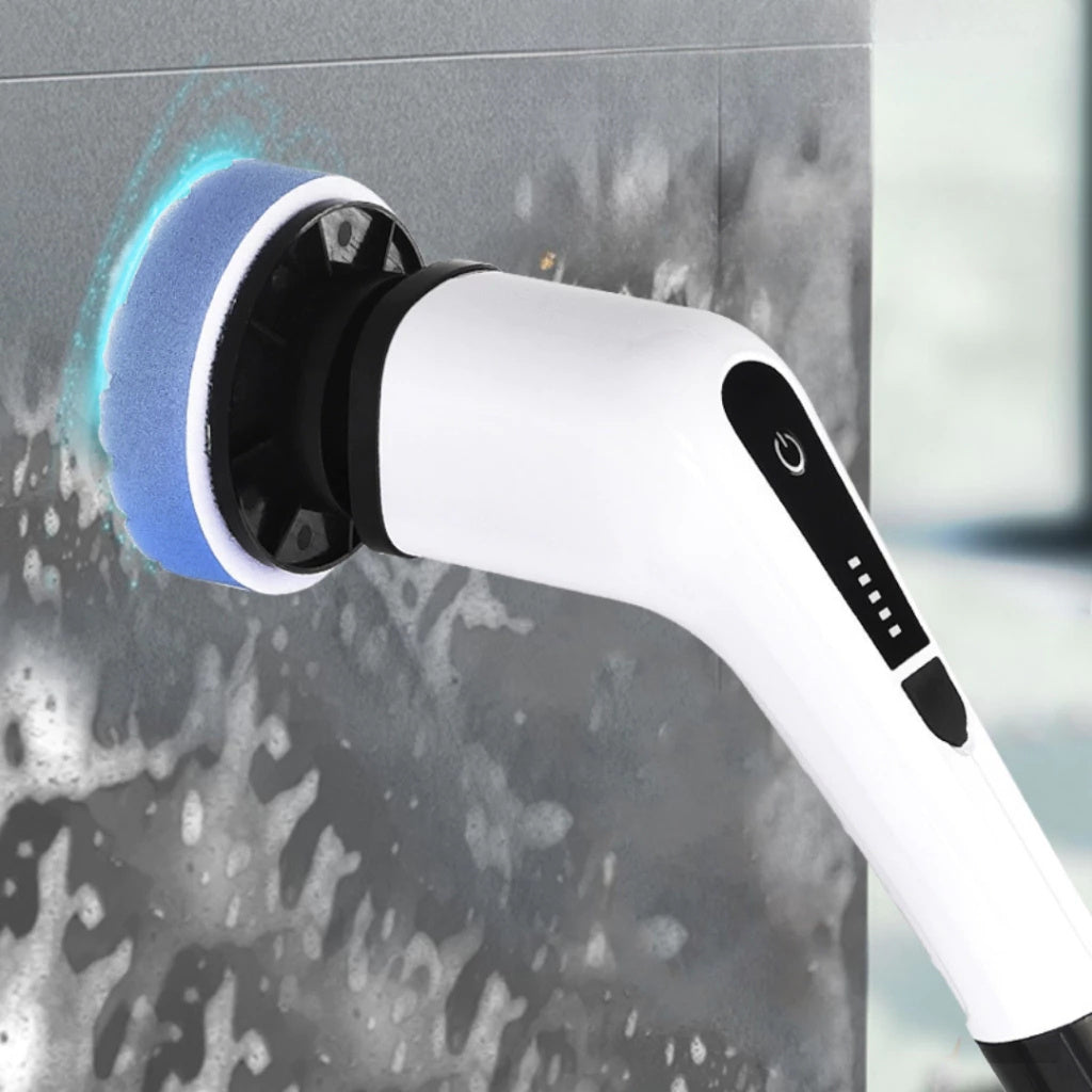 Escova de Limpeza  Ajustável 9 em 1 – Recarregável | Banheiro e Cozinha