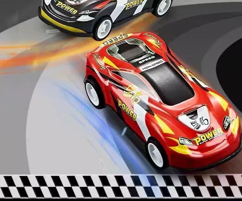 48 carrinhos de metal com marcha à ré - Mapa da cidade com trilhos duplos e estacionamento, presente