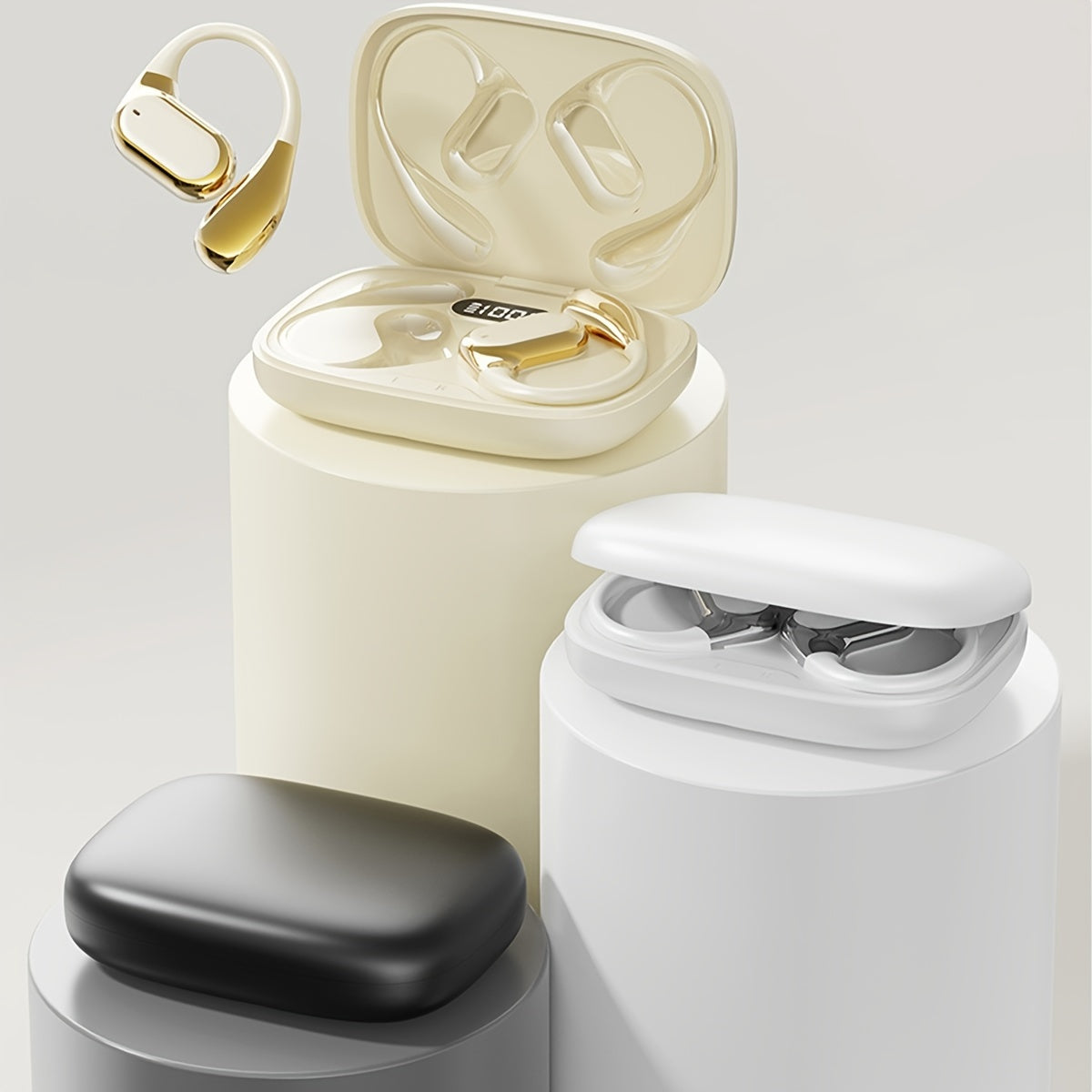 Novo estilo 2025: Fones de ouvido supra-auriculares True Wireless para música, graves potentes, som estéreo 9D, chamadas em HD, compatíveis com Android e iPhone, fones de ouvido esportivos e inteligentes, tema anime, sem f