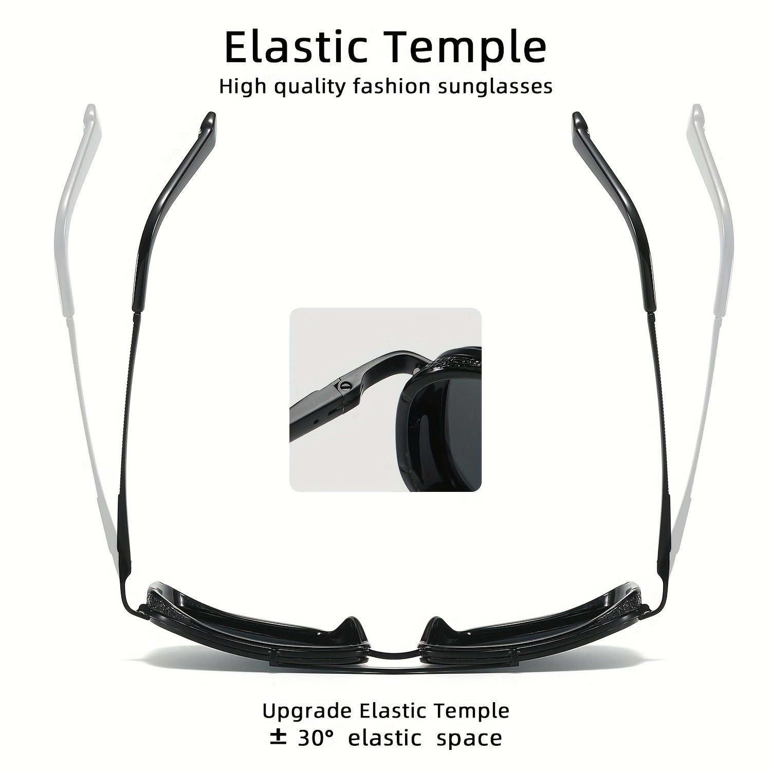 Óculos de Sol Masculinos RENEKTON com Lentes Polarizadas - Armação Quadrada - Aço Inoxidável, Lentes TAC - Inclui Estojo Preto Elegante, Renekton