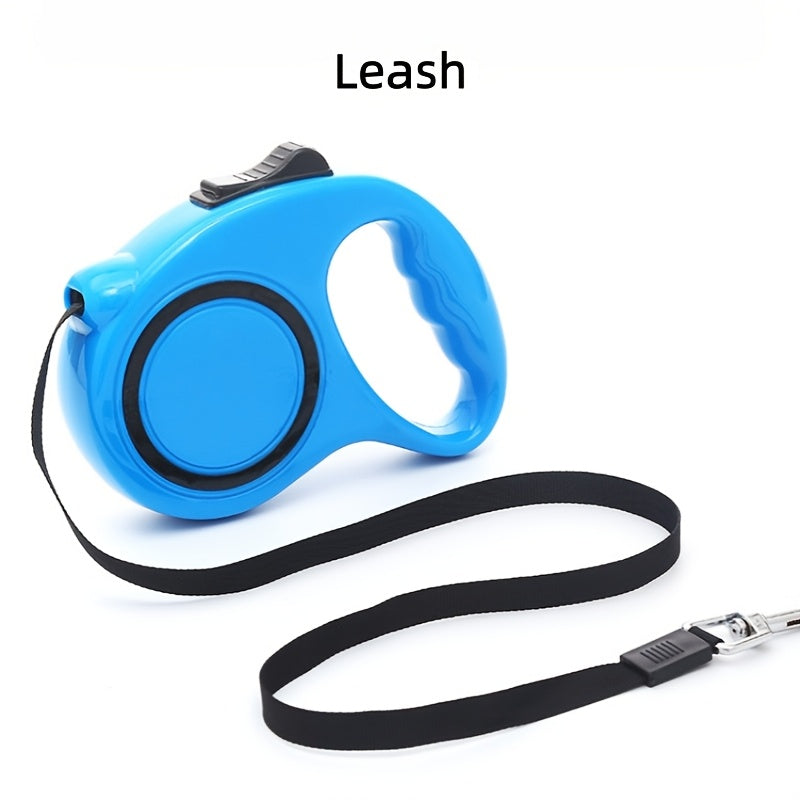 Guia retrátil automática para cães com estampa de bolinhas - Guia autorretrátil adequada para filhotes e cães, lavável na máquina - Ideal para passeios, treinamento e aventuras ao ar livre.