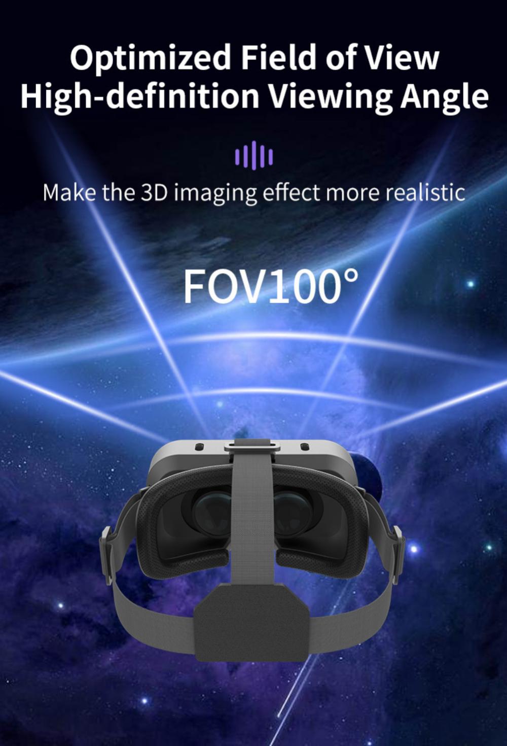 1 Óculos de Realidade Virtual 3D Inteligentes para iPhone e Smartphones Android com Lentes para Celular