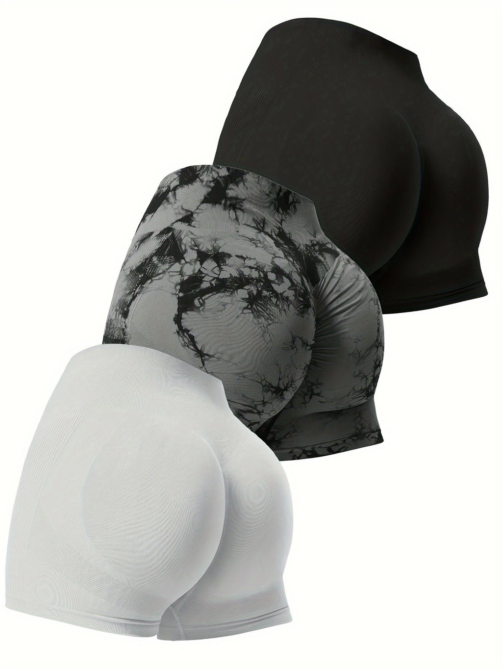 Conjunto de 3 peças de shorts