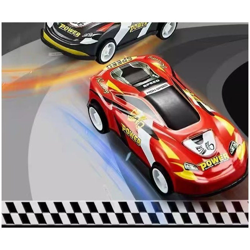 48 carrinhos de metal com marcha à ré - Mapa da cidade com trilhos duplos e estacionamento, presente