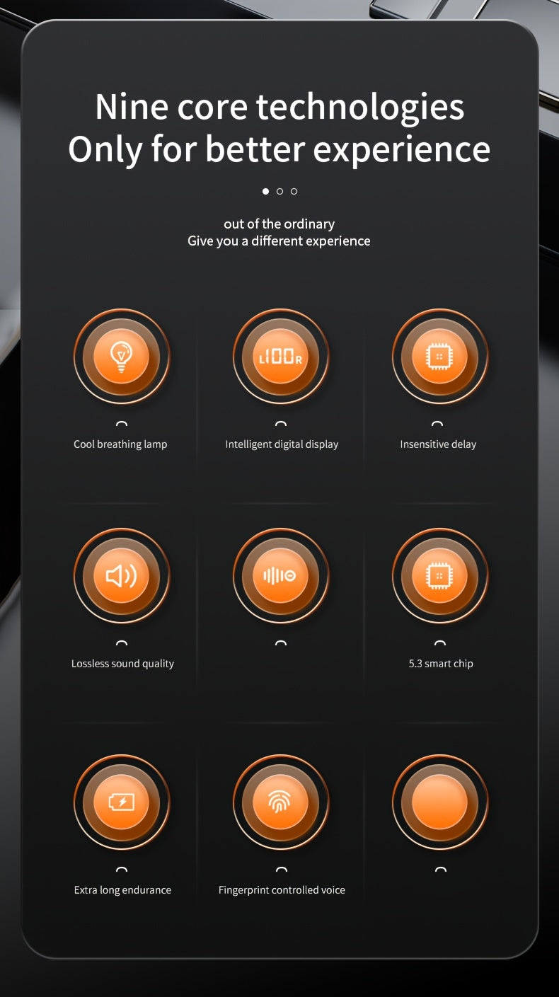 Fones de ouvido intra-auriculares sem fio True Wireless.