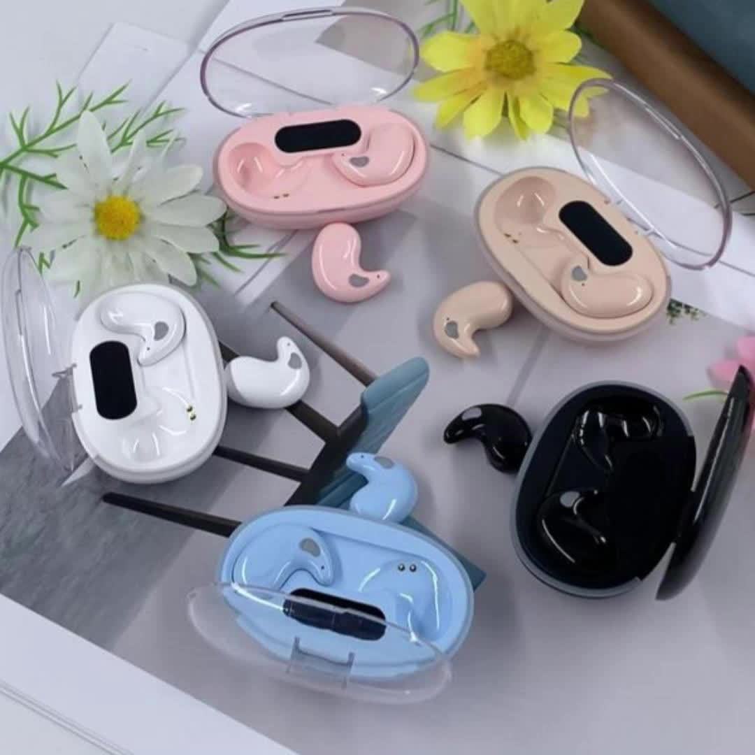 Fones de ouvido intra-auriculares sem fio True Wireless.