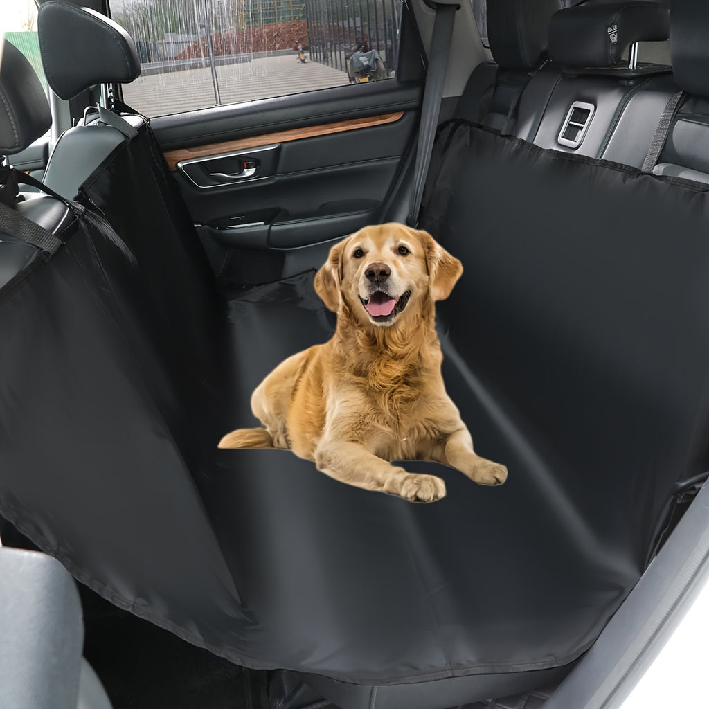 Capa de poliéster durável para banco de carro de cachorro - Resistente a manchas e poeira, capa impermeável para proteção do banco traseiro - Adequada para raças de grande a pequeno porte.