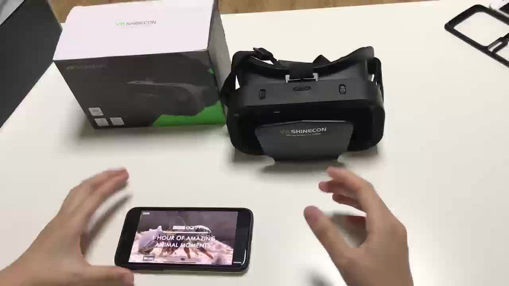 1 Óculos de Realidade Virtual 3D Inteligentes para iPhone e Smartphones Android com Lentes para Celular