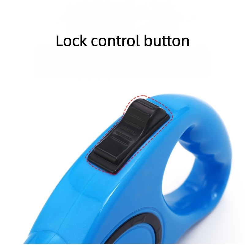 Guia retrátil automática para cães com estampa de bolinhas - Guia autorretrátil adequada para filhotes e cães, lavável na máquina - Ideal para passeios, treinamento e aventuras ao ar livre.