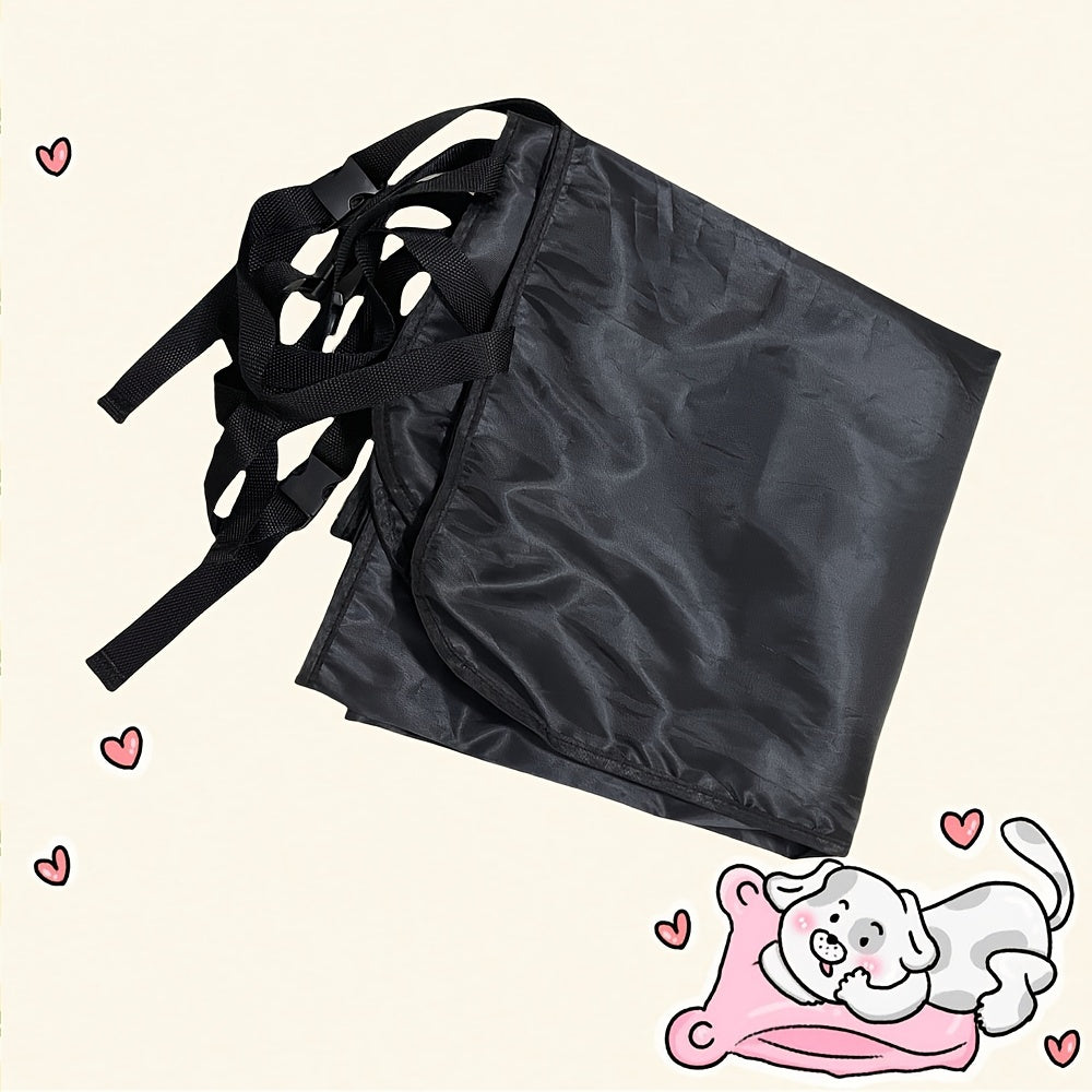 Capa de poliéster durável para banco de carro de cachorro - Resistente a manchas e poeira, capa impermeável para proteção do banco traseiro - Adequada para raças de grande a pequeno porte.