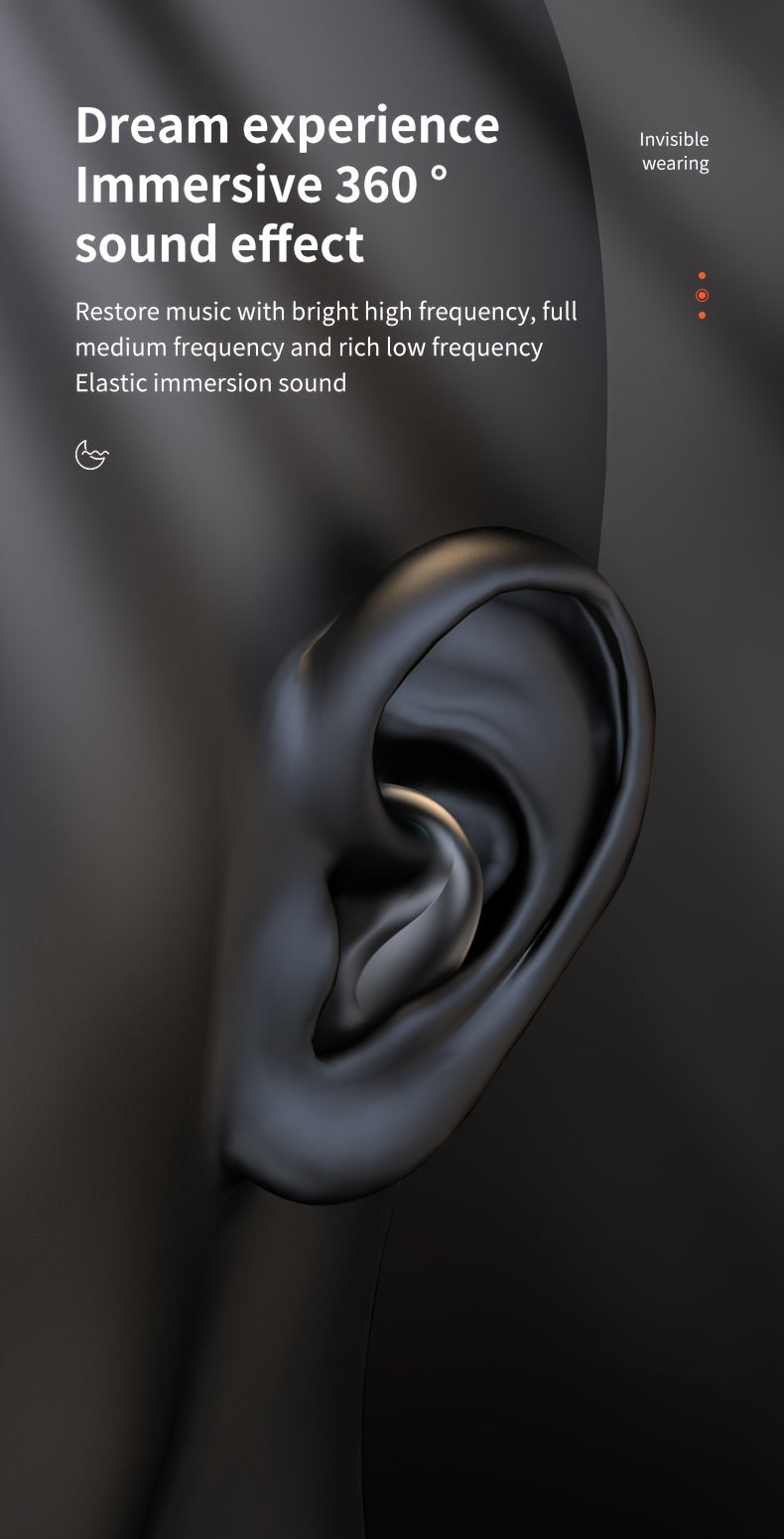 Fones de ouvido intra-auriculares sem fio True Wireless.