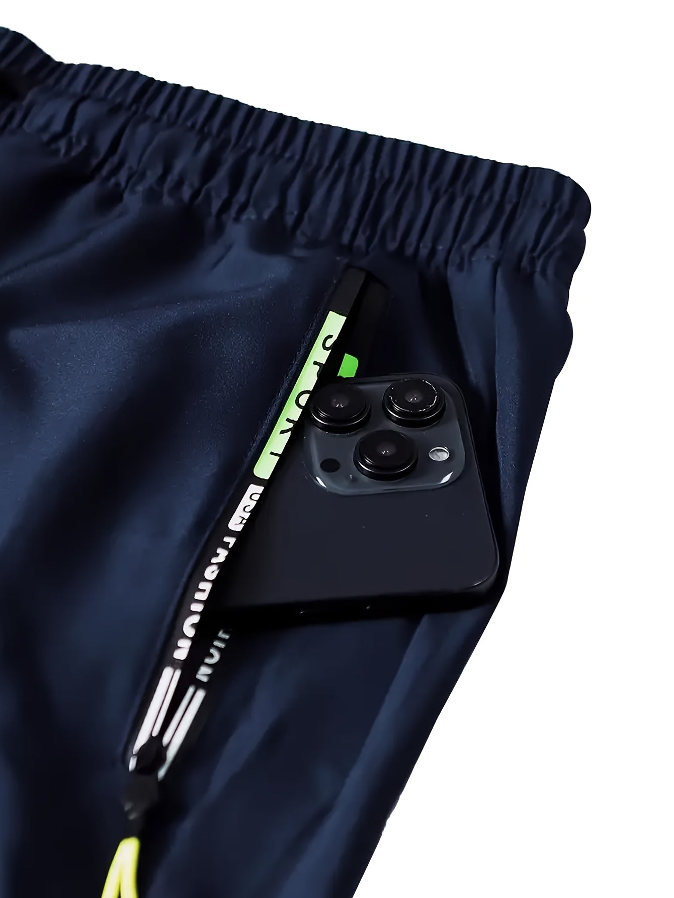 Calça Masculina Reforçada com Bolsos com Zíper – Poliéster Levemente Elástico