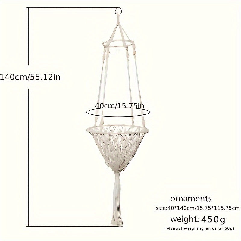 Cama suspensa para gatos, cesta de rede de corda trançada, berço confortável para animais de estimação, ideal para gatos de interior.