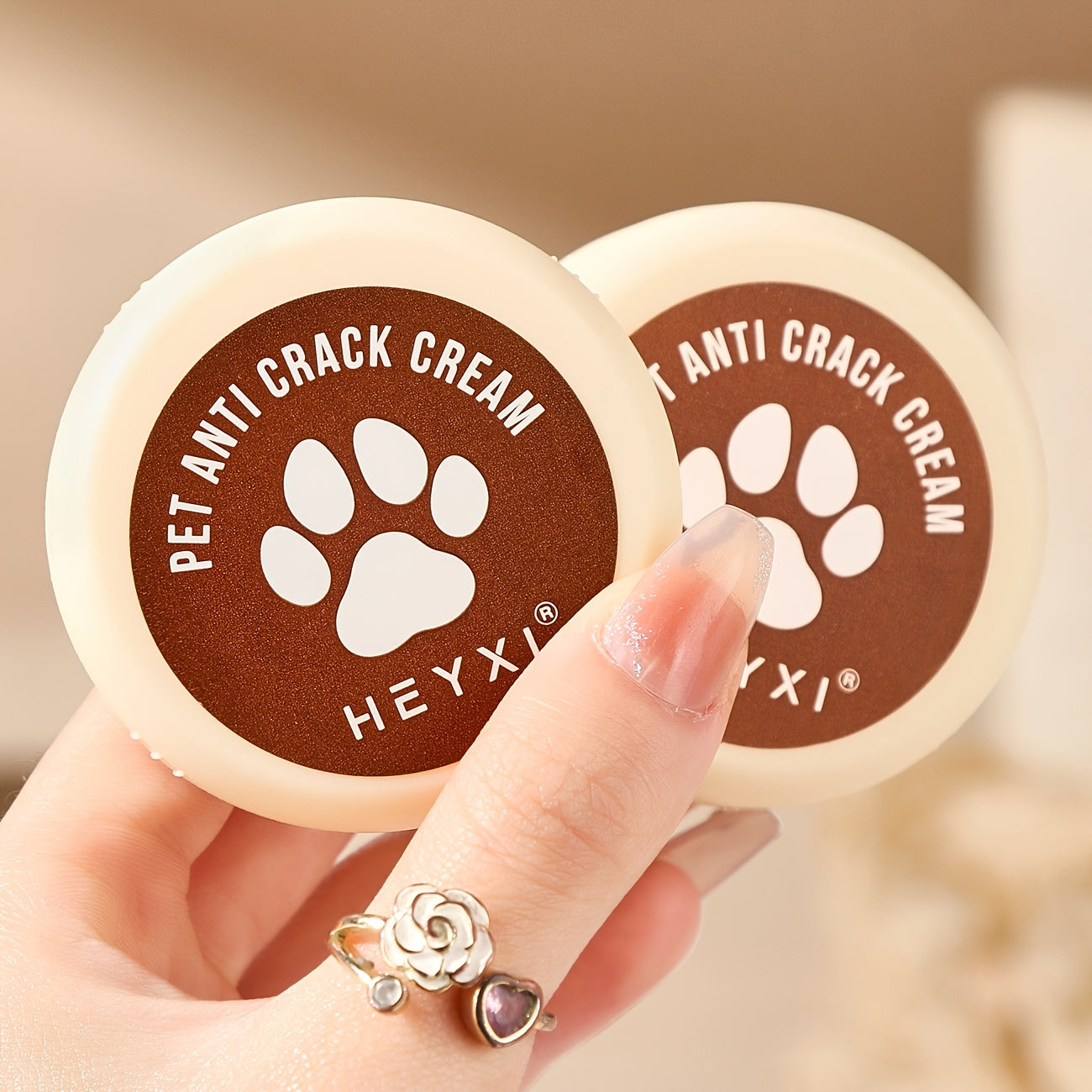 Creme hidratante para patas e focinho de animais de estimação HEYXI, 20g, creme suave e macio para cães, rápida absorção, proteção contra calor e superfícies quentes de estradas, uso universal, cuidado em todas as es