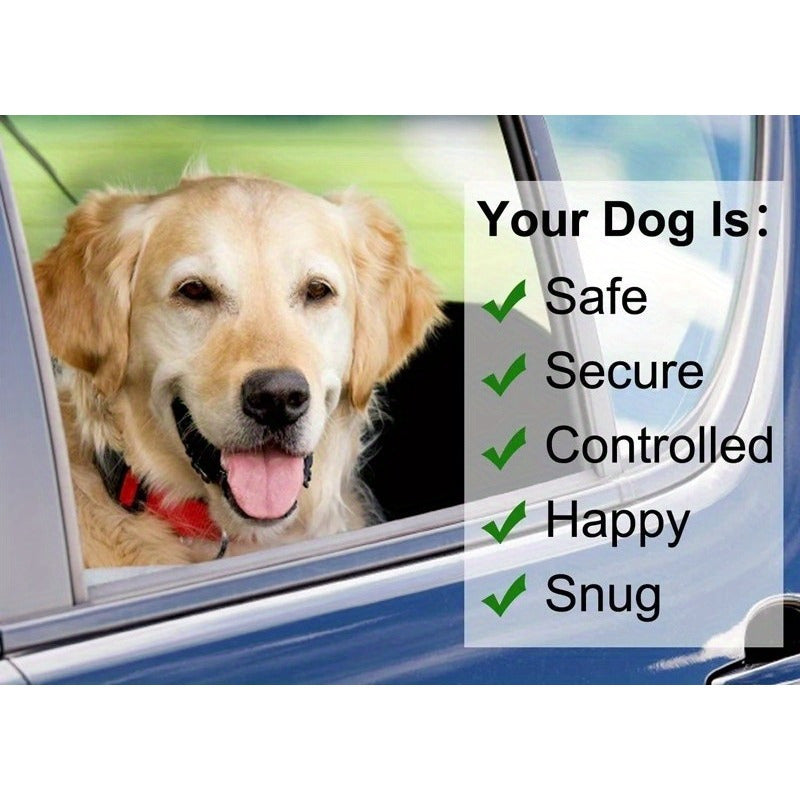 Cinto de segurança ajustável para animais de estimação, com guia de nylon 2 em 1 e cinto para o banco traseiro - Coleira resistente na cor roxa para viagens seguras, lavar à mão, fivelas de metal robustas.