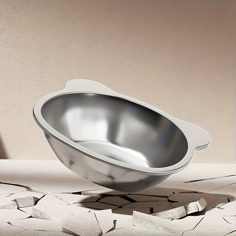 Comedouro e bebedouro elevado para gatos em aço inoxidável - Possui base larga que evita derramamentos, altura ajustável, design fácil de limpar com bordas que previnem derramamentos e estrutura durável e resistente à f