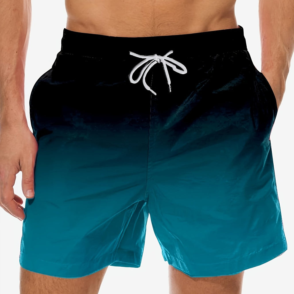 Calções Desportivos Masculinos Casuais e Elegantes – Estampa Degradê