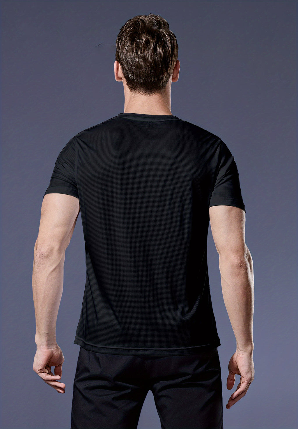 Camiseta Masculina Esportiva Ultrafina de Manga Curta – Leve, Respirável e de Secagem Rápida