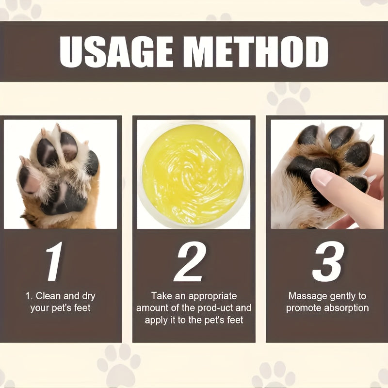 Creme hidratante para patas e focinho de animais de estimação HEYXI, 20g, creme suave e macio para cães, rápida absorção, proteção contra calor e superfícies quentes de estradas, uso universal, cuidado em todas as es