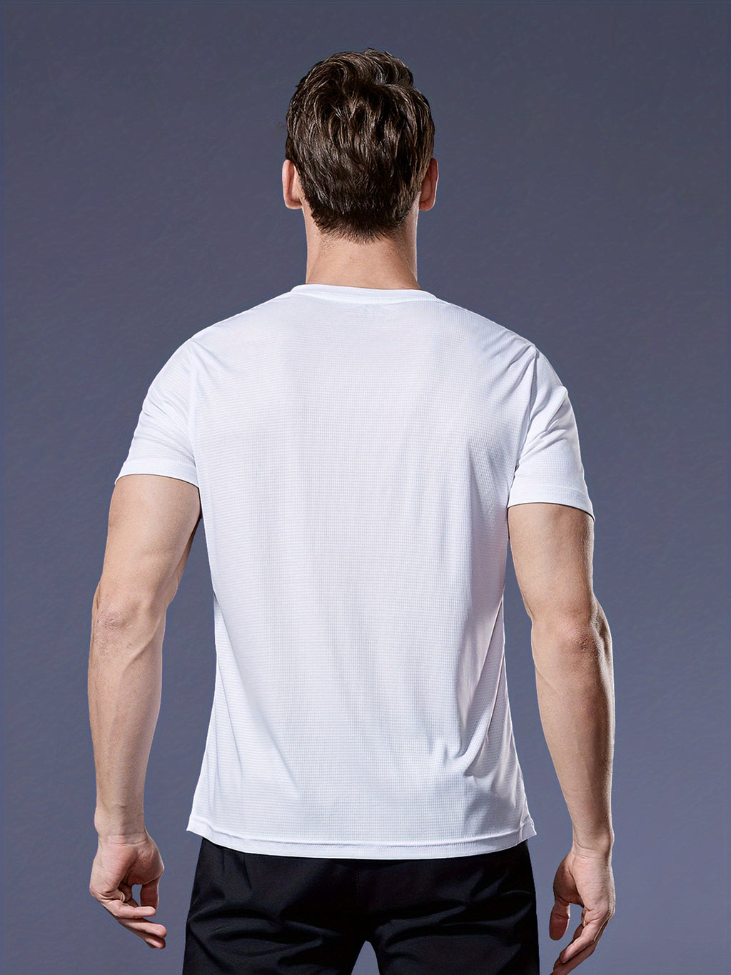 Camiseta Masculina Esportiva Ultrafina de Manga Curta – Leve, Respirável e de Secagem Rápida