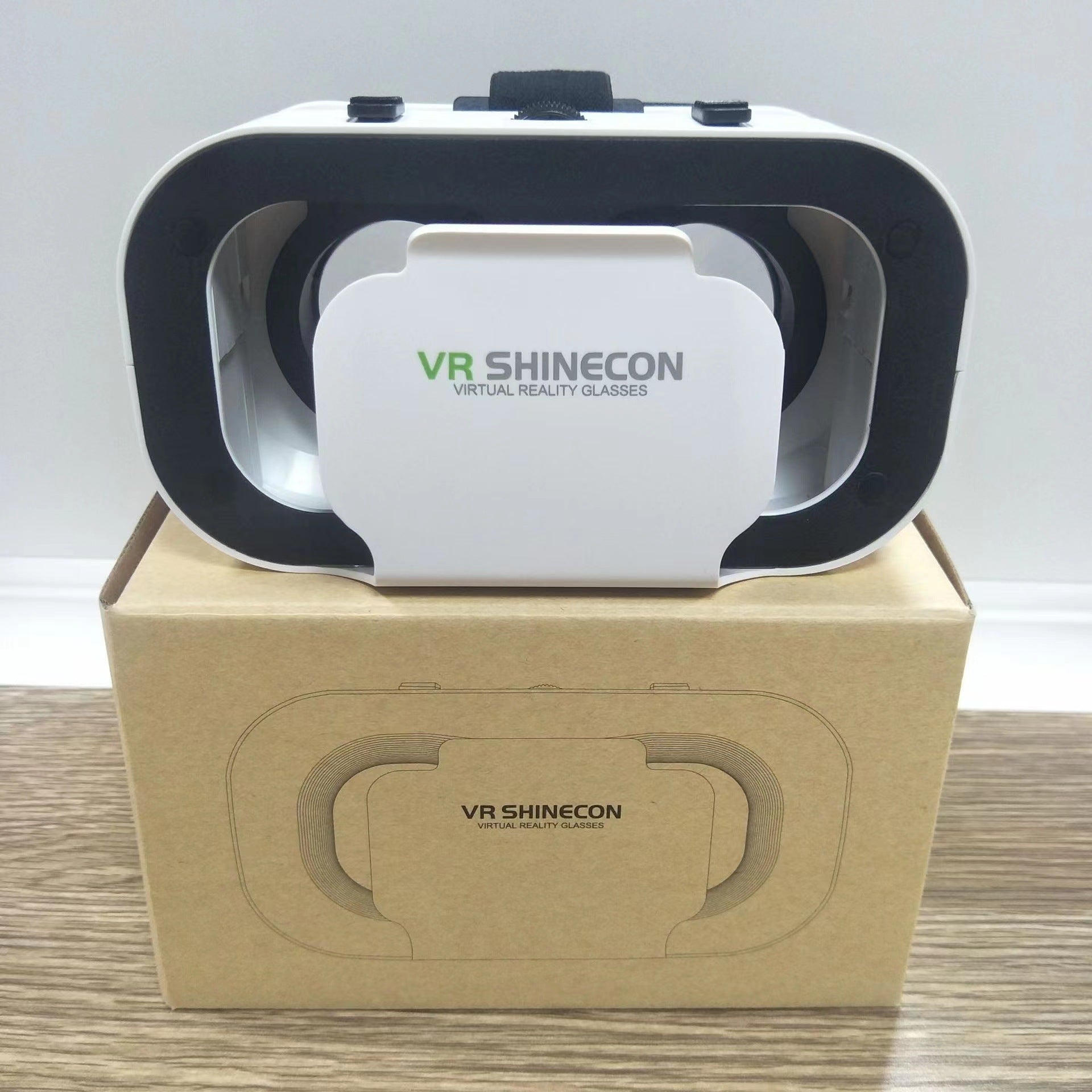 1 unidade de óculos de realidade virtual 3D Shinecon - Lentes inteligentes para capacete, compatíveis com celulares e smartphones, dispositivos de realidade virtual com capacidade de visualização.