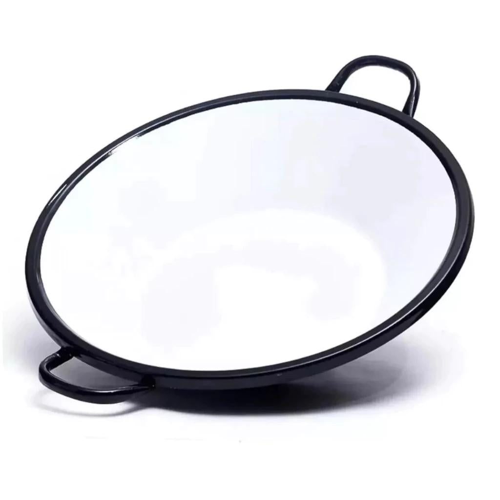 Frigideira esmaltada para frituras –   4L / 6L – Perfeita para coxinha, pastel, batatas e acarajé