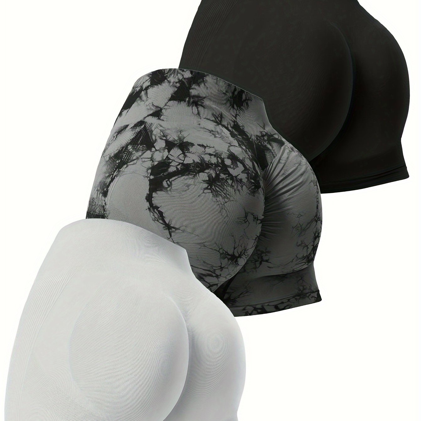 Conjunto de 3 peças de shorts