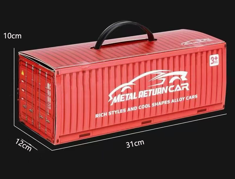 48 carrinhos de metal com marcha à ré - Mapa da cidade com trilhos duplos e estacionamento, presente