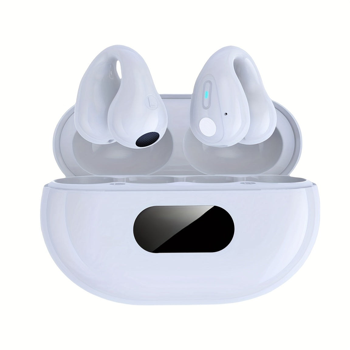 Novo estilo de fones de ouvido esportivos sem fio com clipe. Confortáveis, com som estéreo Hi-Fi e graves potentes, além de chamadas em HD. Adaptados para Android e iPhone, perfeitos para jogos, casuais e uso profissional.