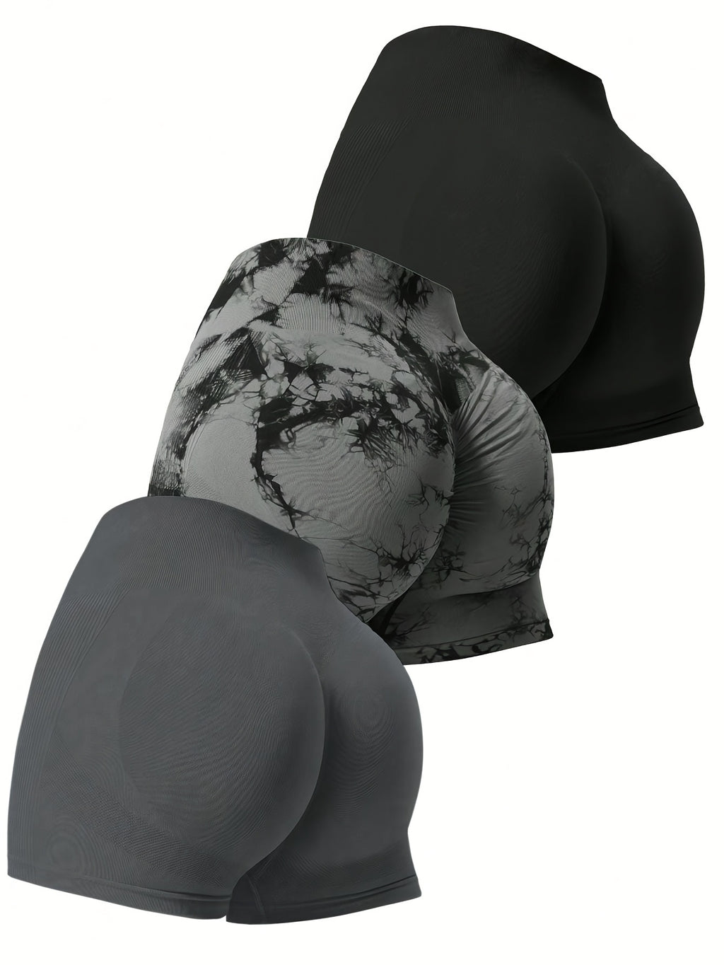 Conjunto de 3 peças de shorts