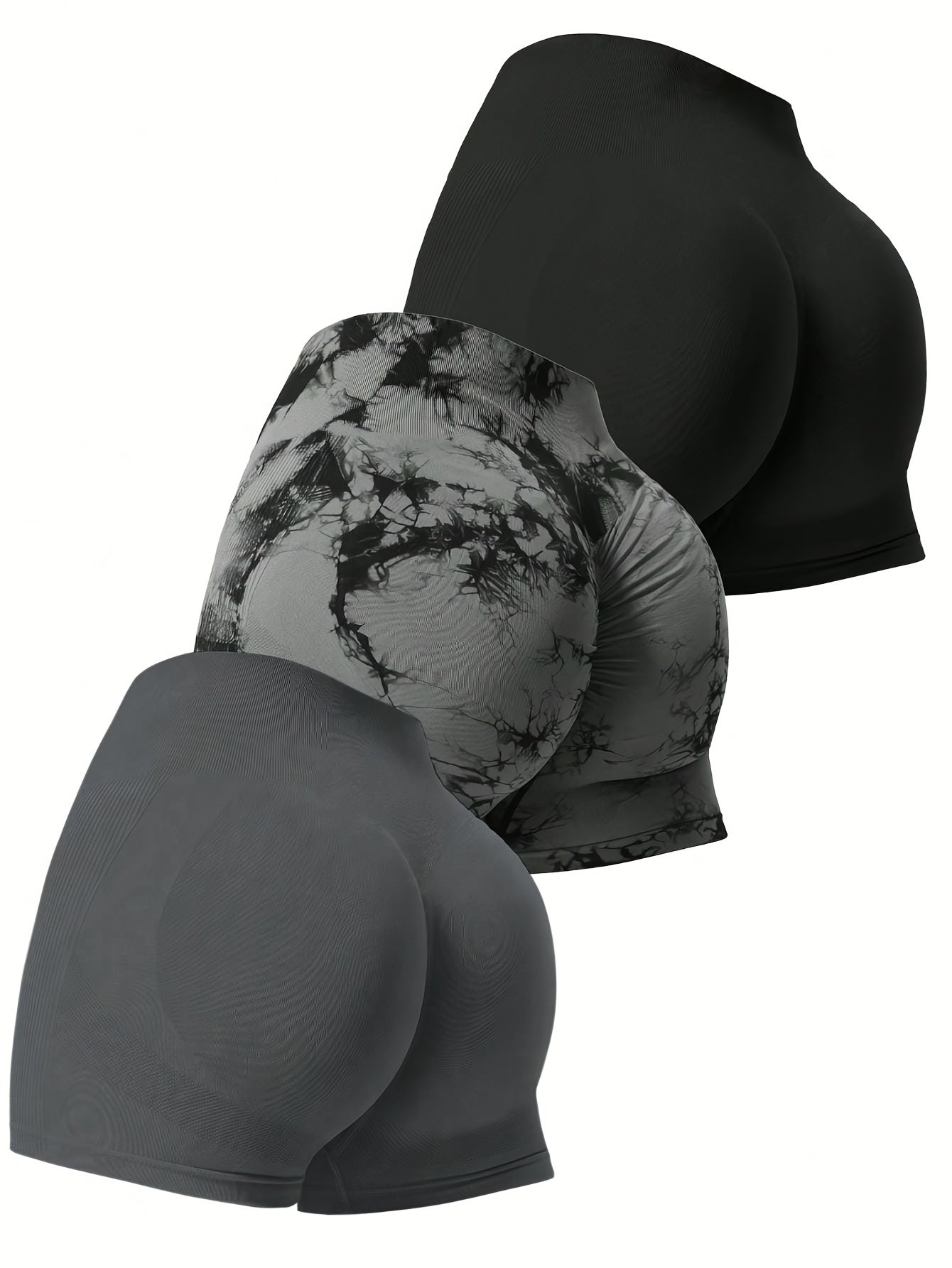 Conjunto de 3 peças de shorts