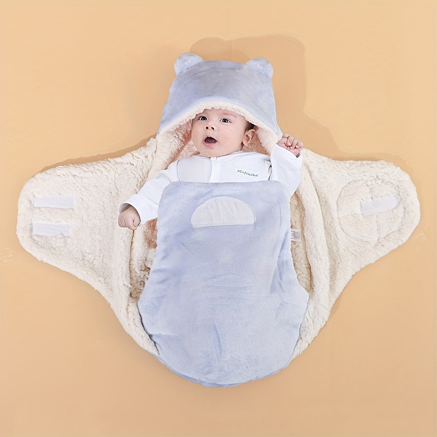 Manta de Maternidade Grossa com Estampa de Estrelas – Outono/Inverno