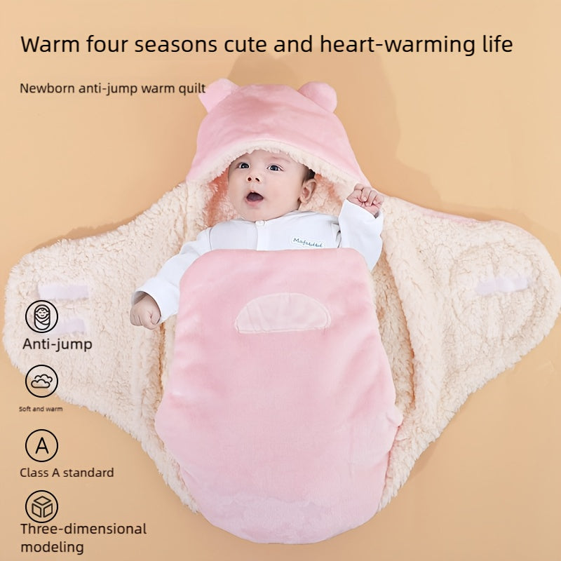 Manta de Maternidade Grossa com Estampa de Estrelas – Outono/Inverno