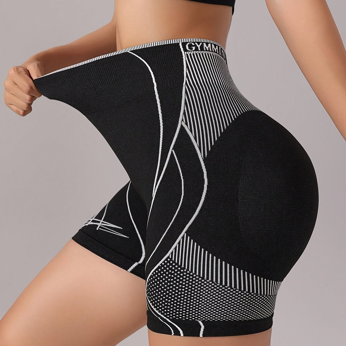 Shorts de ioga femininos de cintura alta