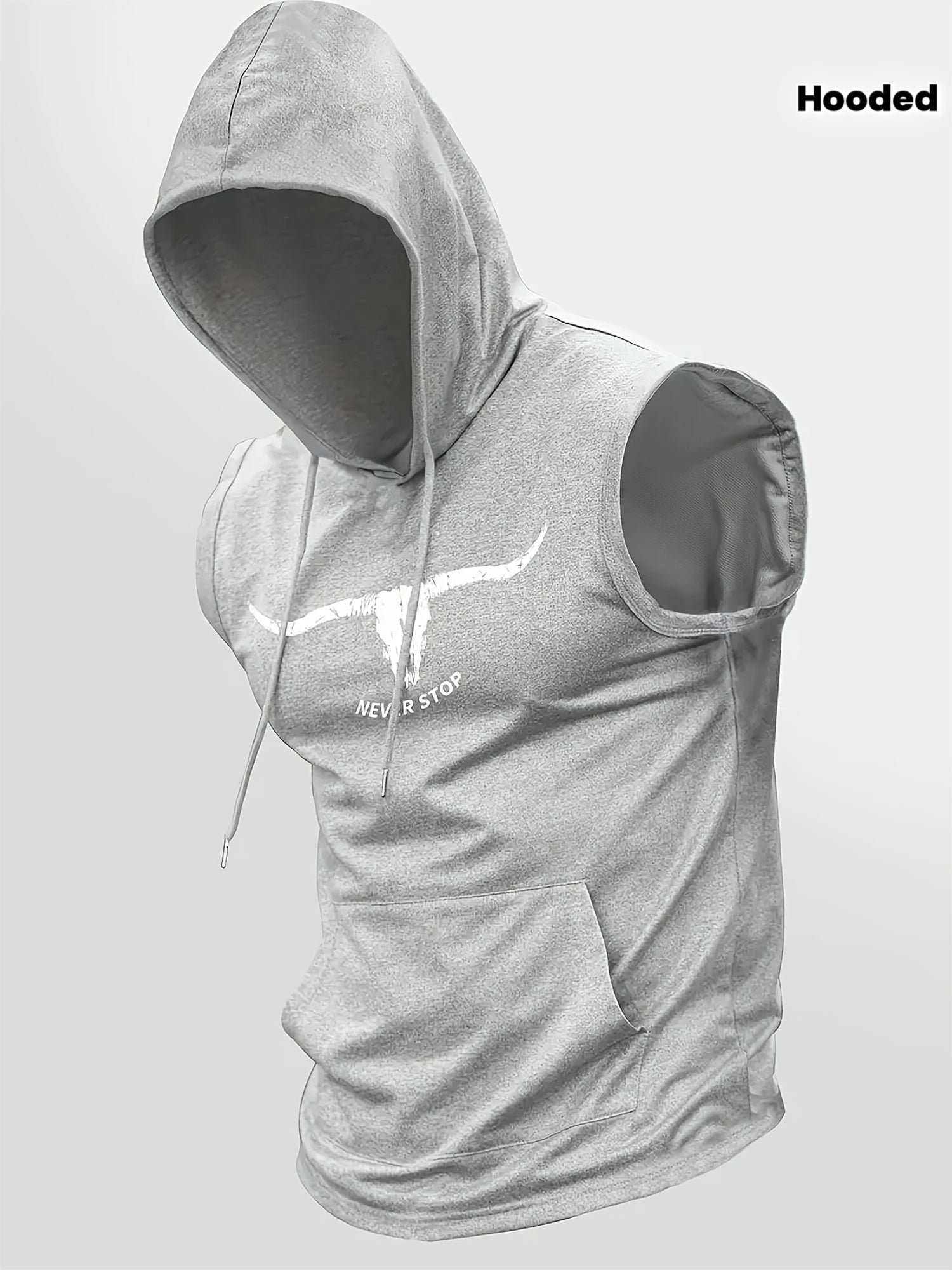 Regata Esportiva Masculina Casual de Verão com Capuz