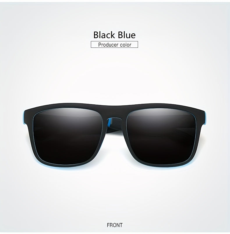 Óculos de grau quadrados retrô clássico, Antirreflexo, armação completa, lentes azul-gelo, estampa preta,design elegante e durável | Óculos estilo retrô