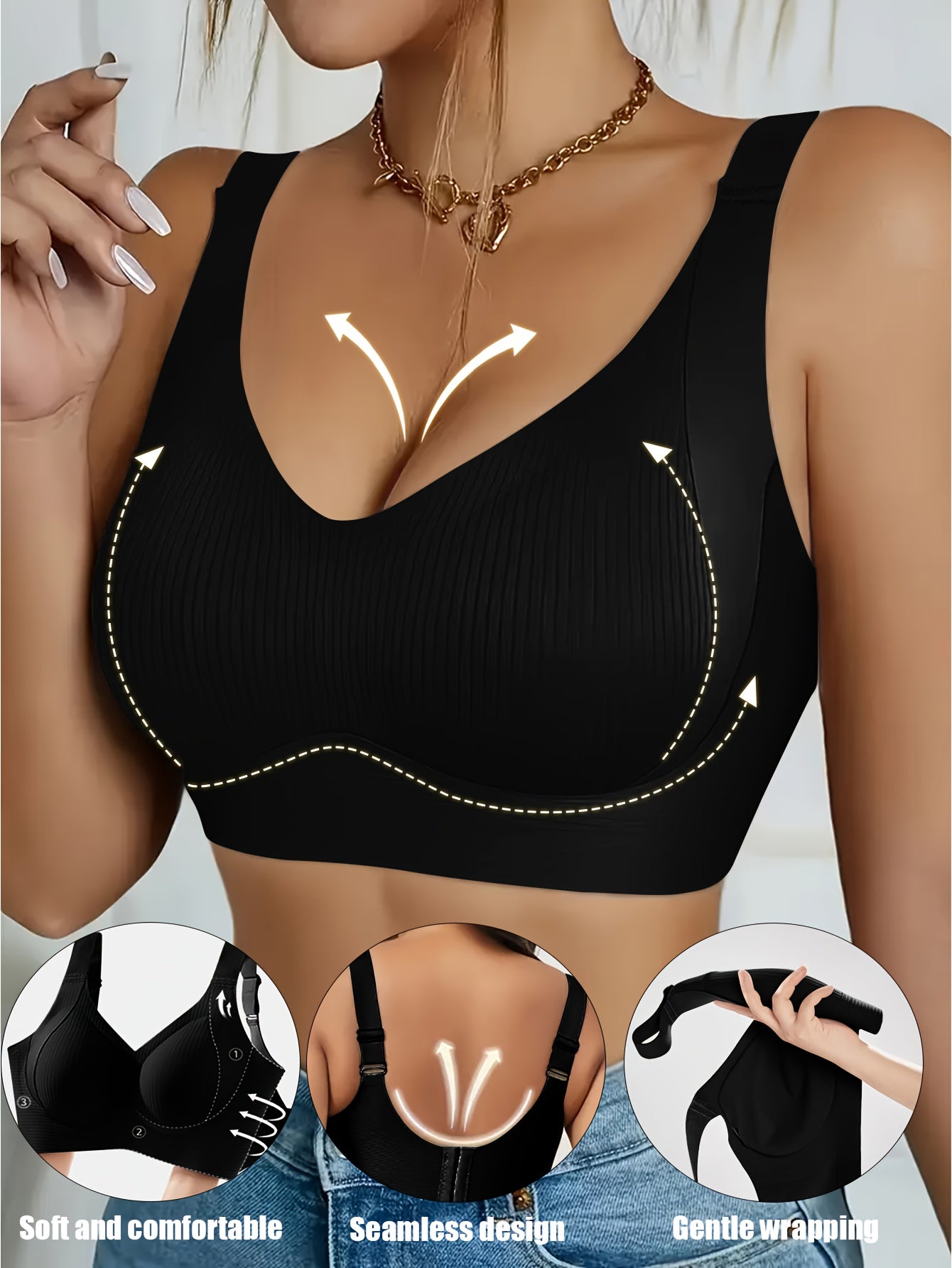 Sutiã esportivo feminino sem aro