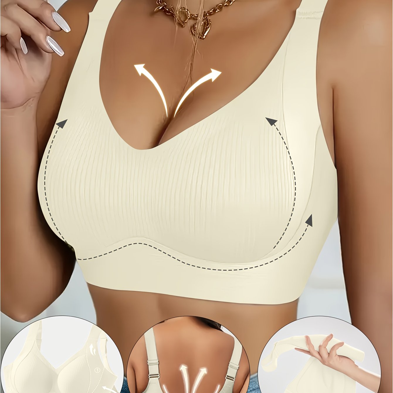 Sutiã esportivo feminino sem aro