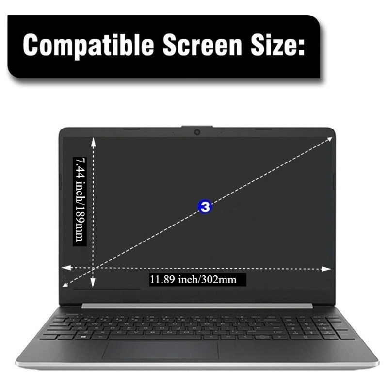 Película de Privacidade para Tela de Laptop de 14 Polegadas para Monitor Widescreen 16:10 | Filtros de Privacidade Antirreflexo e Luz Azul, Película Protetora de Tela Anti-Espionagem, Superfície Fosca, Material: Tereftalat