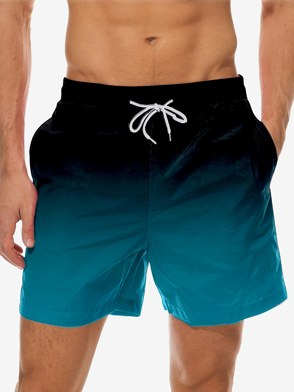 Calções Desportivos Masculinos Casuais e Elegantes – Estampa Degradê