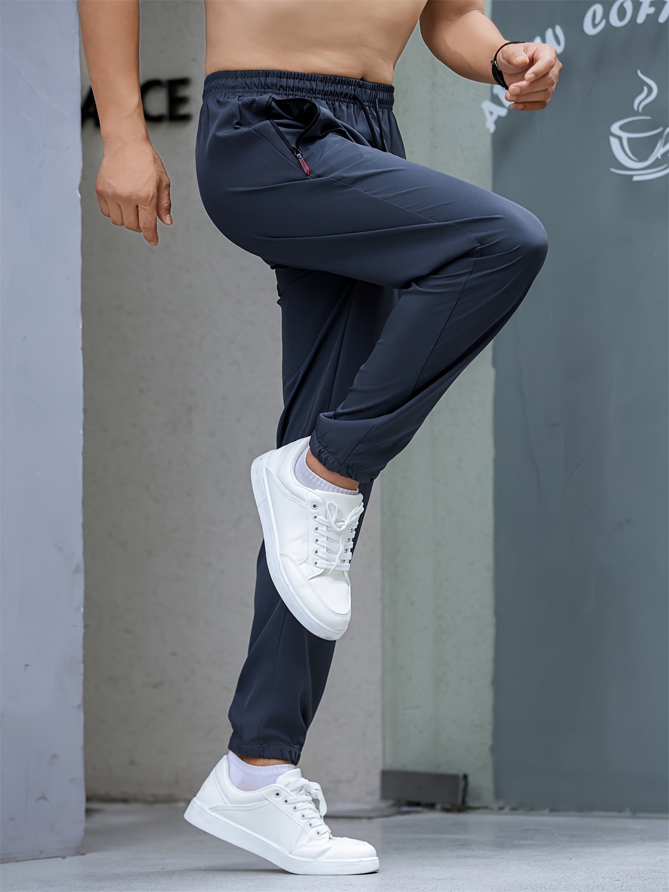 Calça Esportiva Masculina de Secagem Rápida – Leve e Respirável (Modelo Jogger)