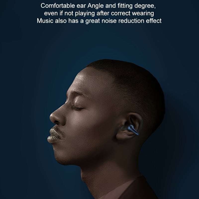 Novo estilo de fones de ouvido esportivos sem fio com clipe. Confortáveis, com som estéreo Hi-Fi e graves potentes, além de chamadas em HD. Adaptados para Android e iPhone, perfeitos para jogos, casuais e uso profissional.