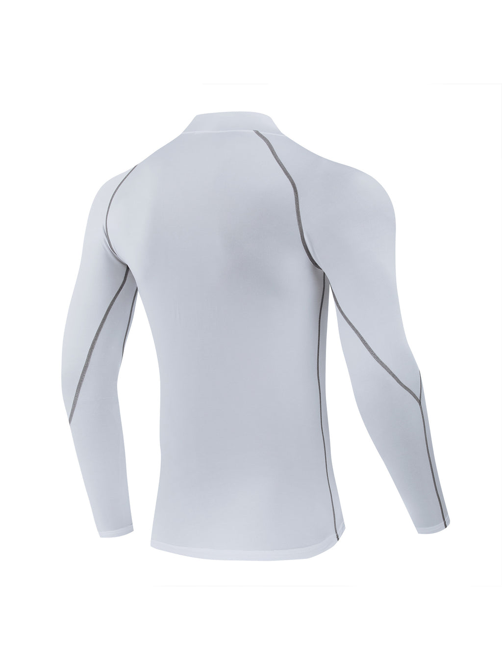 Camiseta Masculina de Compressão com Gola Alta e Mangas Compridas